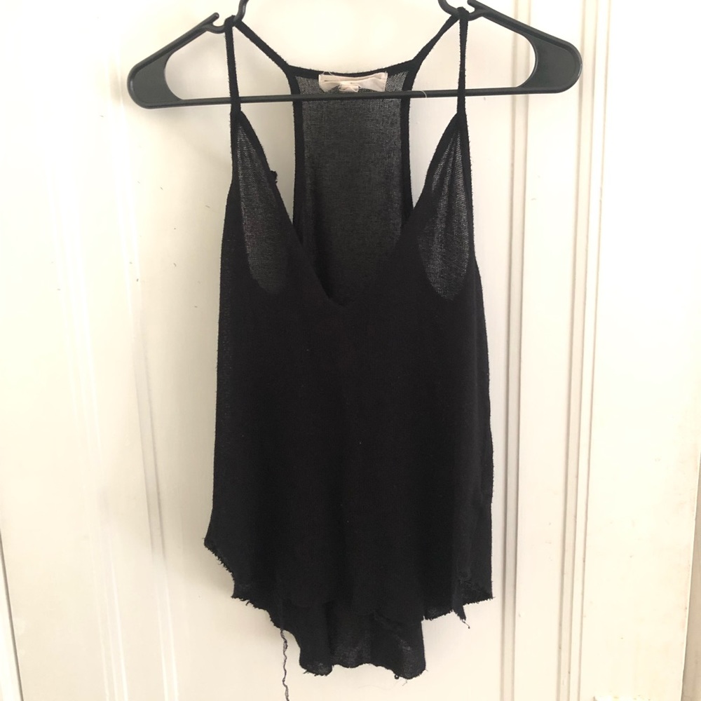 Urban outfitters black knit tank top
